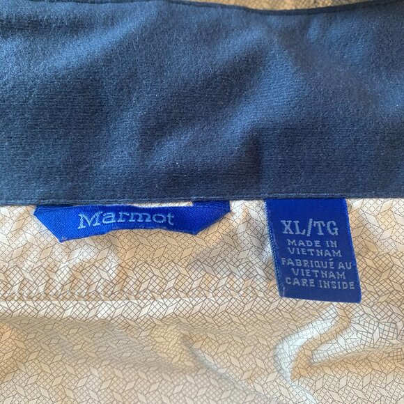 Marmot Precip Jacket Kids Waterproof Rain Coat Blue XL - Picture 3 of 6